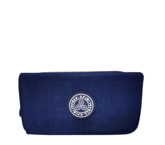 Free Spirit -Crinkle Collection: Medium Zip Flap Purse - Ocean