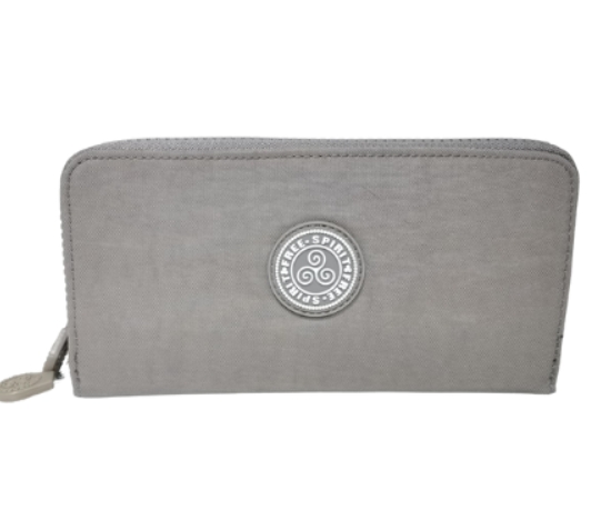 Free Spirit -Crinkle Collection: Double Zip Purse - Sand