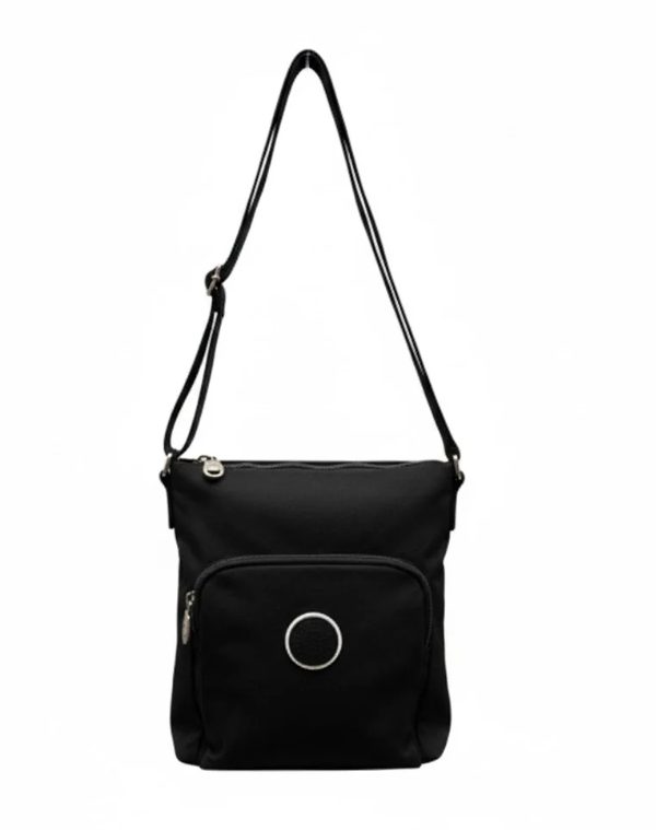Free Spirit -Crinkle Collection: Large Crossbody - Black