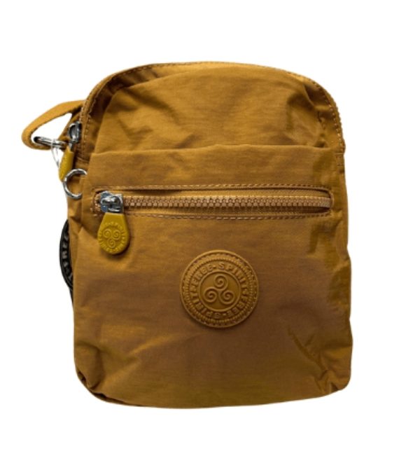 Free Spirit -Crinkle Collection: Medium Multi Zip Sling - Rust