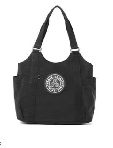 Free Spirit -Crinkle Collection: Large Shoulder Bag - Black