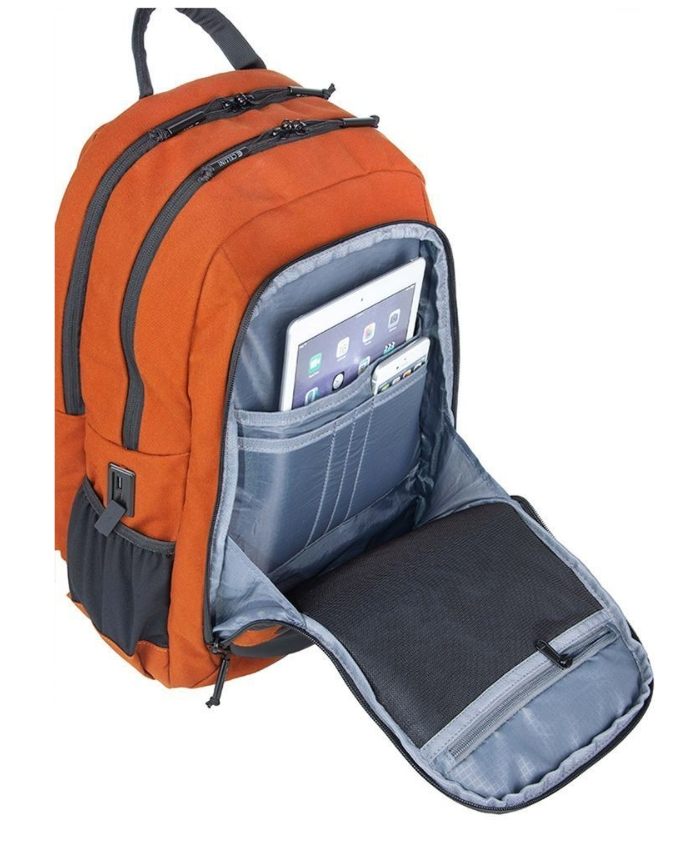 Saleys Travel Bags Cellini Explorer Pro Large Business Backpack with Shockproof Pocket -Rust - Image 4