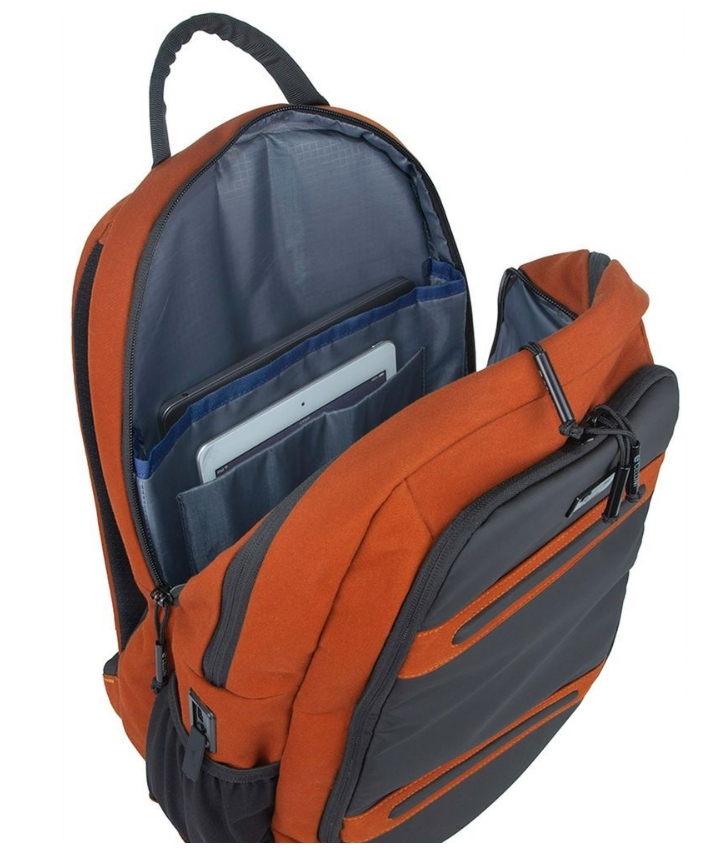 Saleys Travel Bags Cellini Explorer Pro Large Business Backpack with Shockproof Pocket -Rust - Image 2