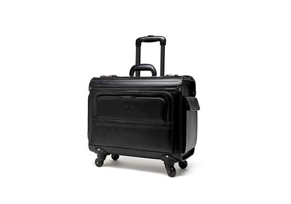 Tosca 4-Wheel Laptop Pilot Case bonded leather