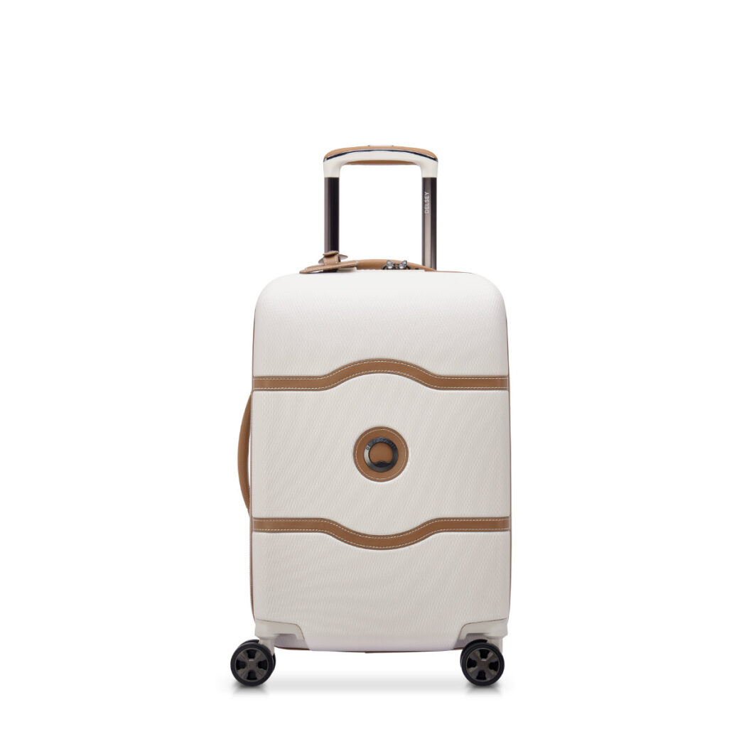 DELSEY CHATELET AIR 2.0 55CM 4DW CABIN TROLLEY CASE-WHITE