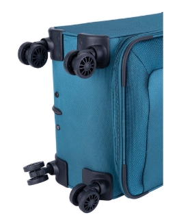 Saleys Travel Bags Voyager Istria Medium 4 Wheel Trolley Case -Teal - Image 3