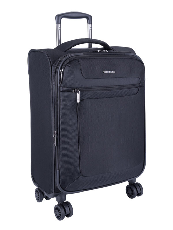 Voyager Istria 4 Wheel Carry On Trolley -Black