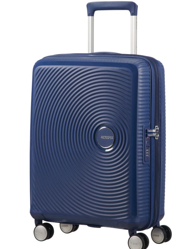 American Tourister Soundbox Exp Spinner 55cm - Mid Navy
