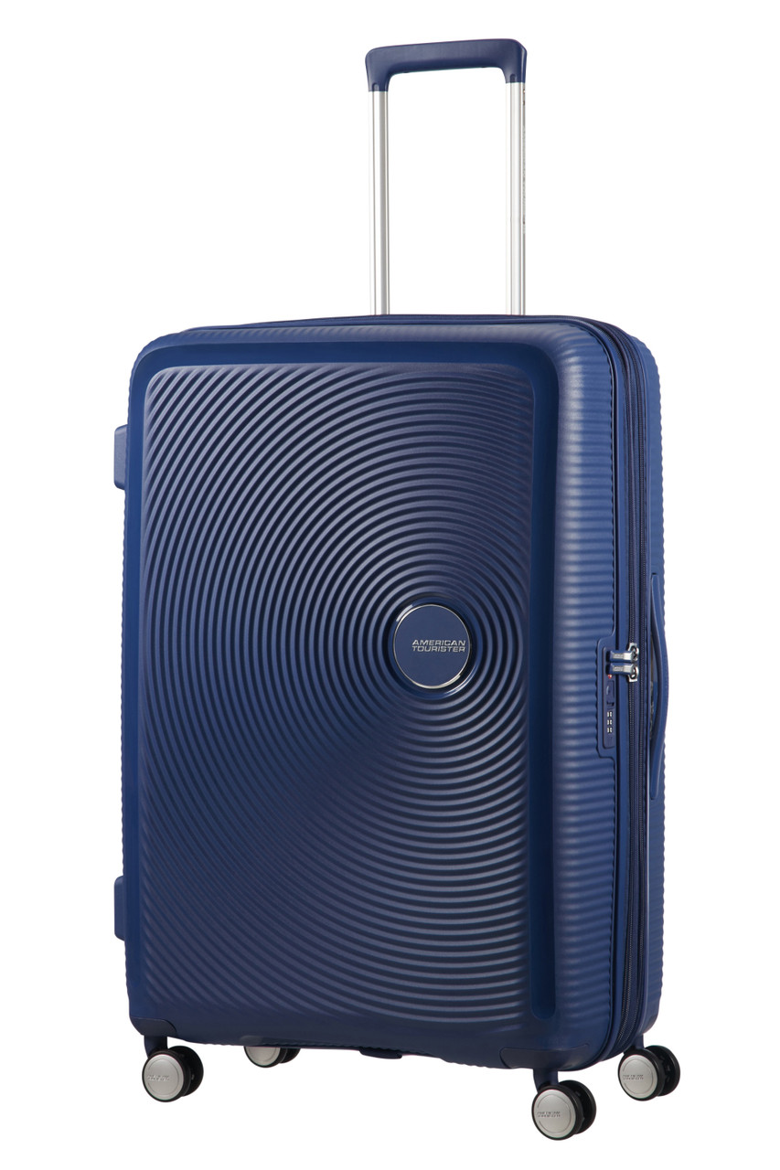 Saleys Travel Bags American Tourister Soundbox Exp Spinner 77cm - Mid Navy - Image 4