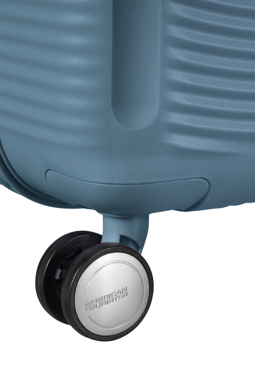 Saleys Travel Bags American Tourister Soundbox Exp Spinner 67cm - Stone Blue - Image 6