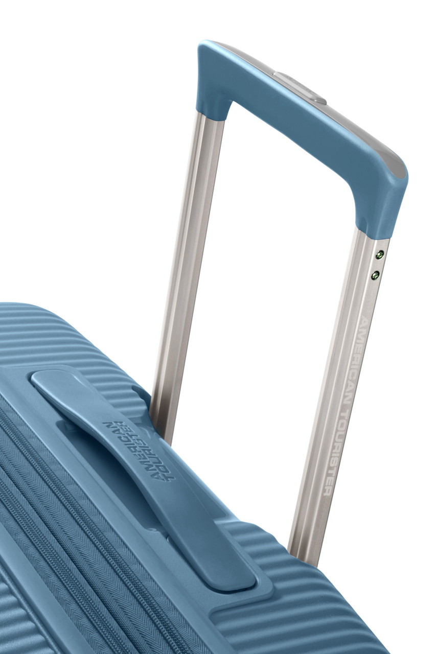Saleys Travel Bags American Tourister Soundbox Exp Spinner 55cm - Stone Blue - Image 3