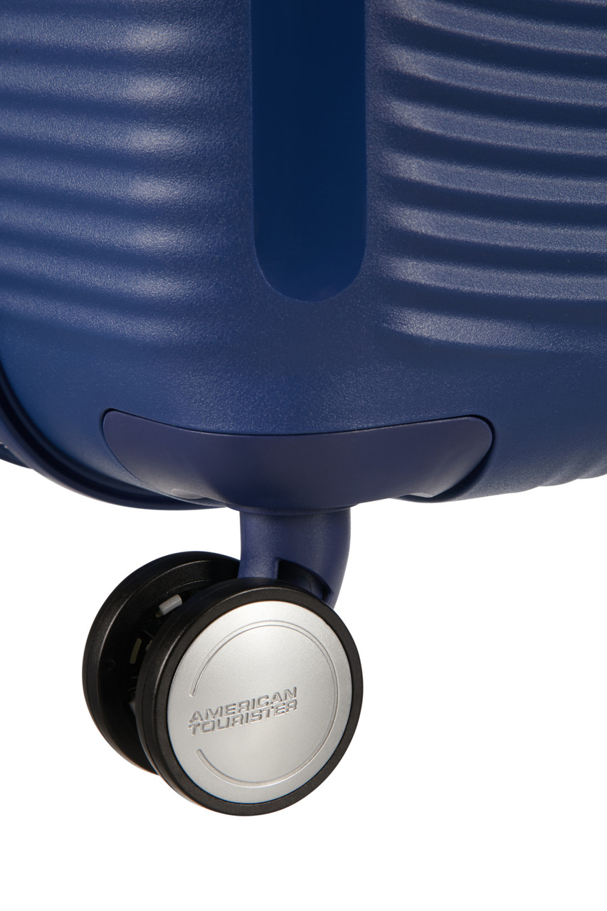 Saleys Travel Bags American Tourister Soundbox Exp Spinner 55cm - Mid Navy - Image 5