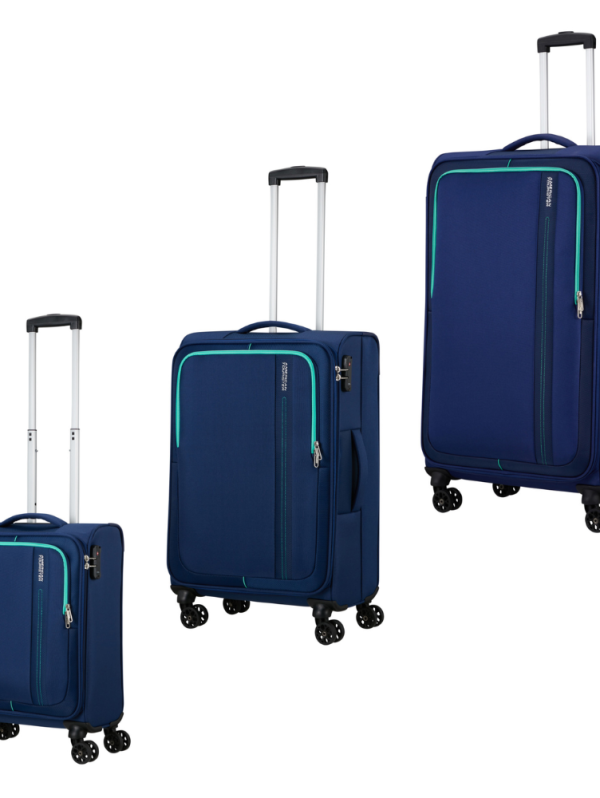 American Tourister: Sea Seeker Spinner 3 piece set - Navy