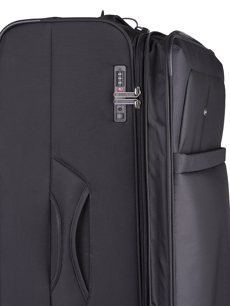 Saleys Travel Bags Cellini Microlite S Large 4 Wheel Trolley Case-BLACK - Image 3