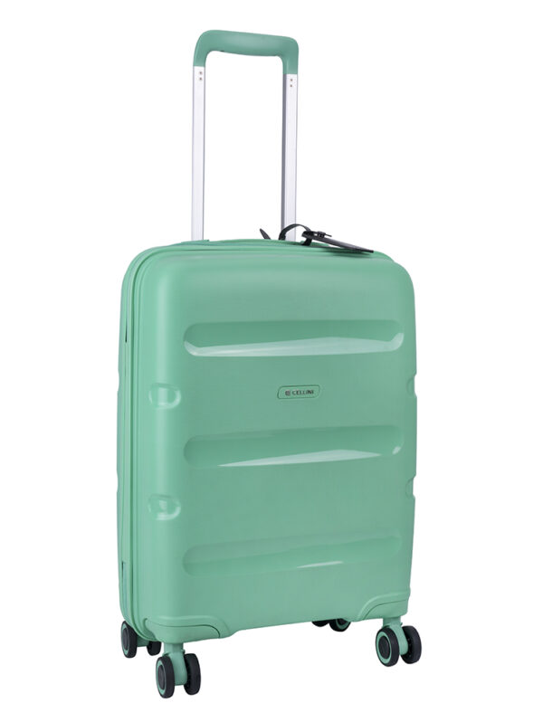 Cellini Cruze 4 Wheel Trolley Carry On-GREEN
