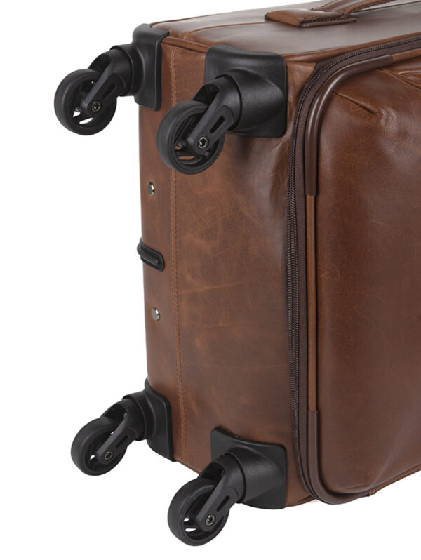 Cellini Infiniti 4 Wheel Carry On Trolley-BROWN - Image 4