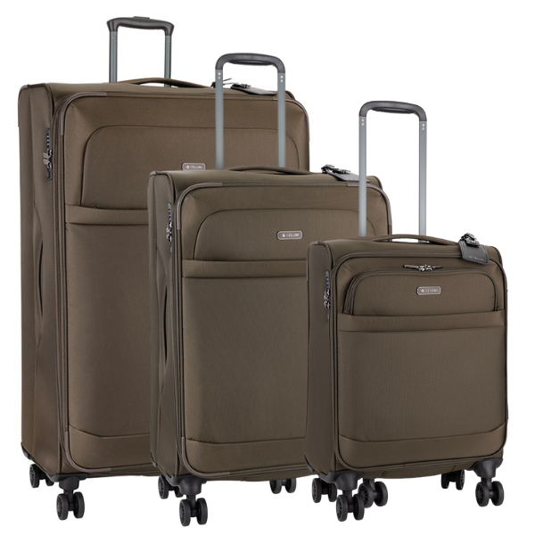 Cellini Microlite Soft Set of 3 Brown