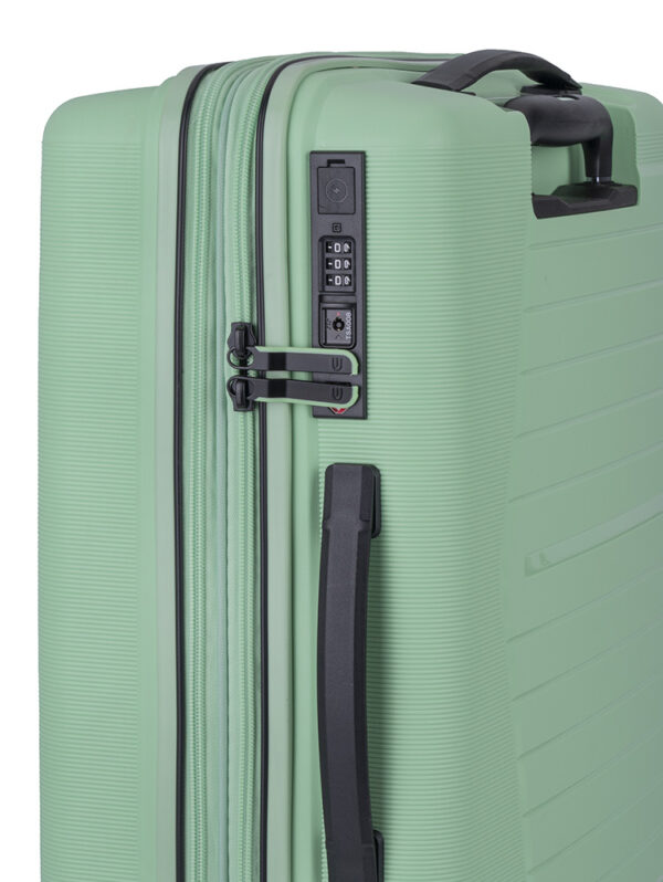 Cellini Starlite 4 Wheel Carry On Trolley-GREEN - Image 3