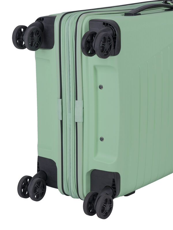 Cellini Starlite 4 Wheel Carry On Trolley-GREEN - Image 4