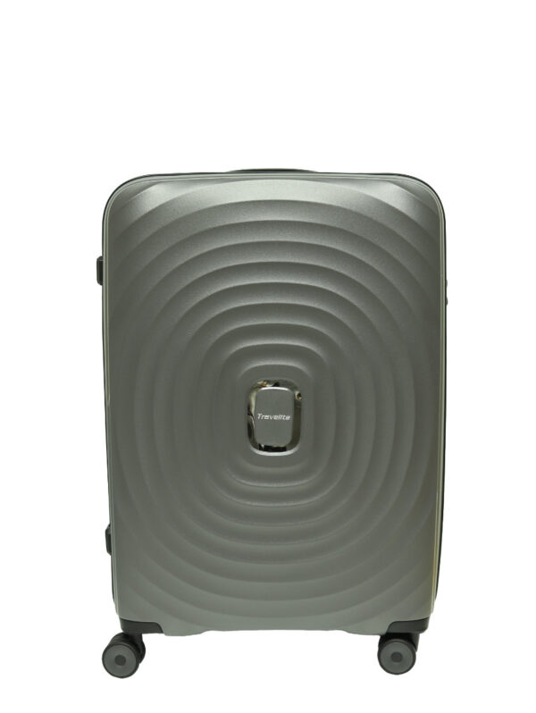 TRAVELITE TWIRL 66CM CHECK IN TROLLEY CASE-SILVER