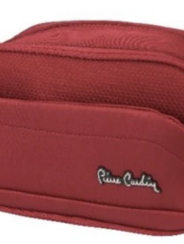 PIERRE CARDIN TOILETRY BAG-RED