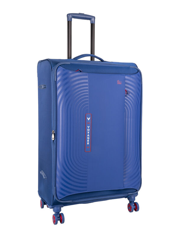 Voyager Synergy Large 4 Wheel Trolley Case-NAVY
