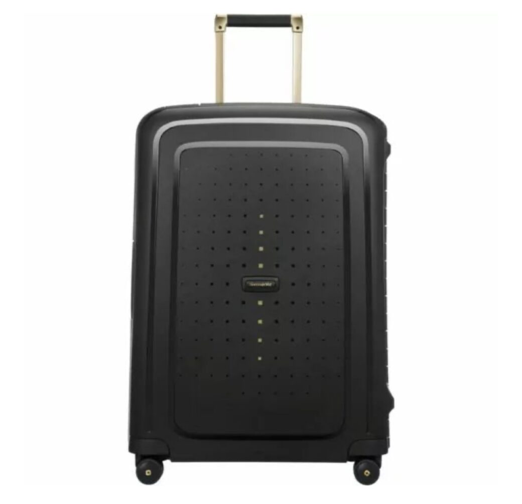 SAMSONITE SCURE DLX BLACK&GOLD 69CM