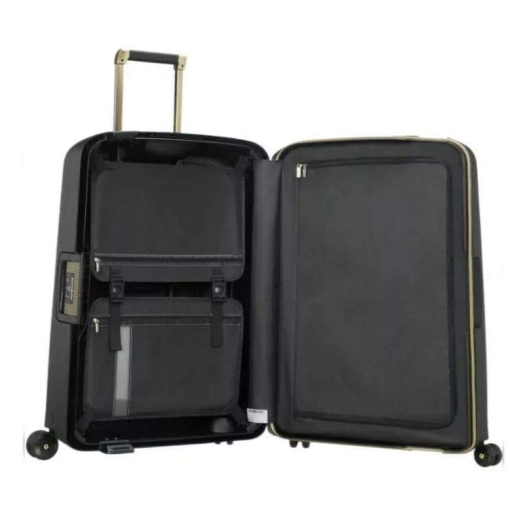 SAMSONITE SCURE DLX BLACK&GOLD 69CM - Image 2