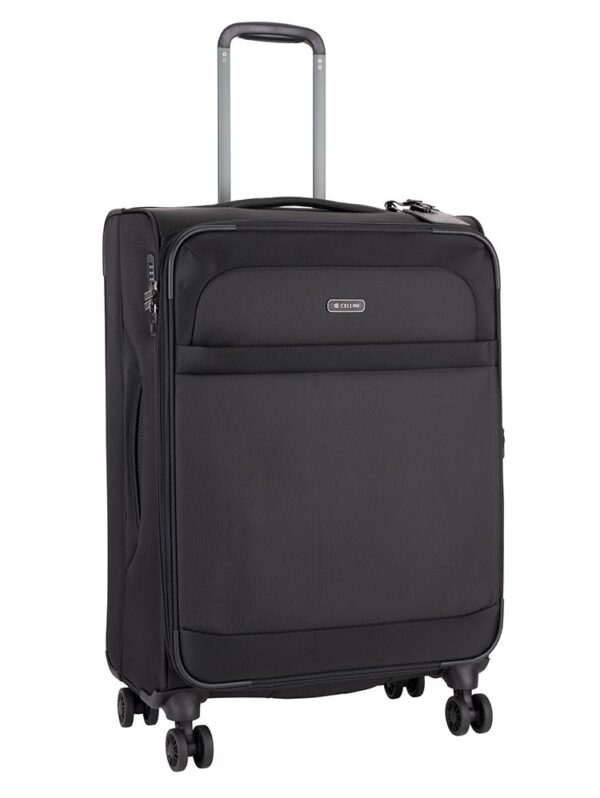 Cellini Microlite S Widebody Medium Maxipack 4 Wheel Trolley Case-BLACK