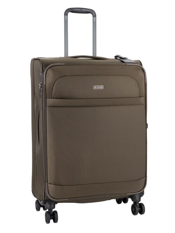 Cellini Microlite S Medium Maxipack 4 Wheel Trolley Case-SANDALWOOD