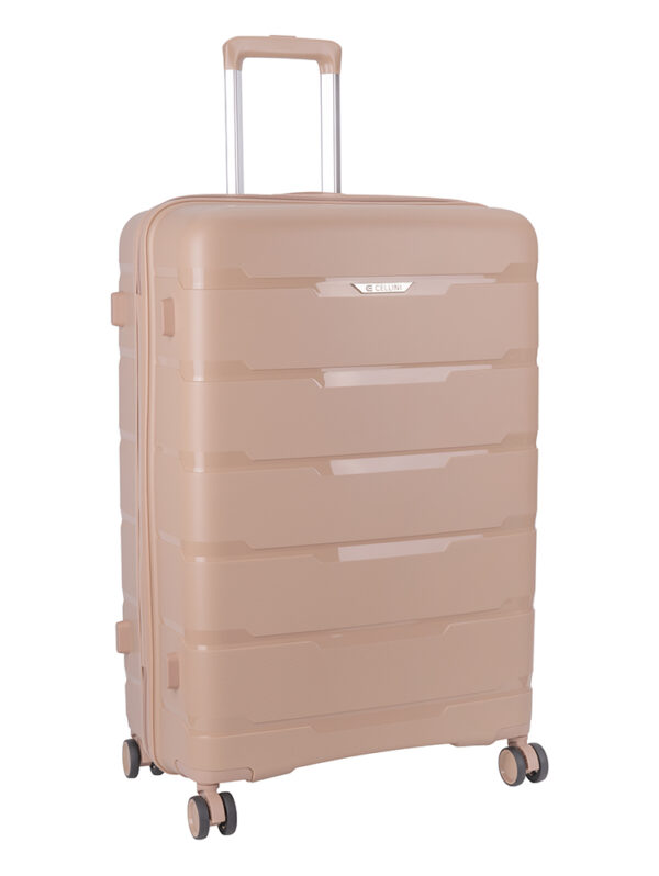Cellini Rapido Large 4 Wheel Trolley-BEIGE