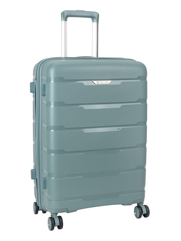 Cellini Rapido Medium 4 Wheel Trolley-BLUE