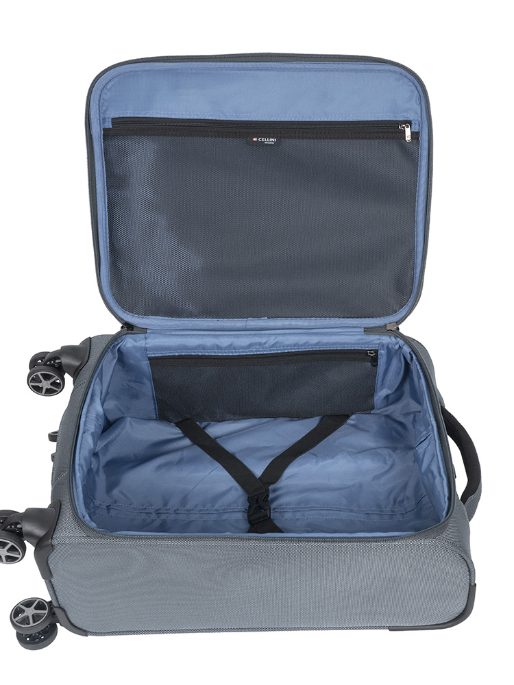 Saleys Travel Bags Cellini Megapak Carry On 4-Wheel Trolley Case - Blue - Image 2