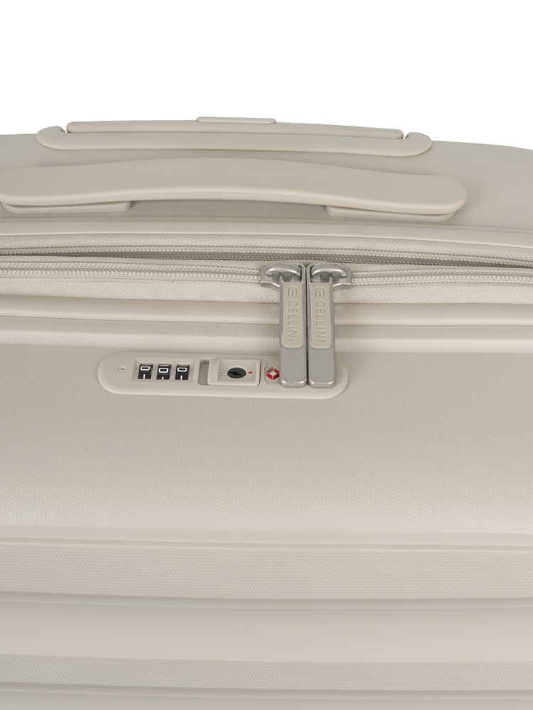 Saleys Travel Bags Cellini Nitro Medium 4 Wheel Trolley Case - Pumice Stone - Image 2