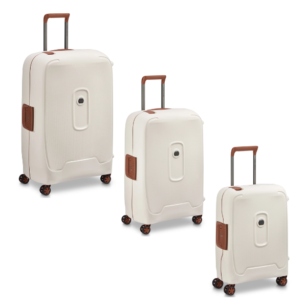 Saleys Travel Bags Delsey Moncey 3 Piece Luggage Set - Angora