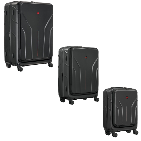 Saleys Travel Bags Wenger Amplix 3 Piece Set in Black