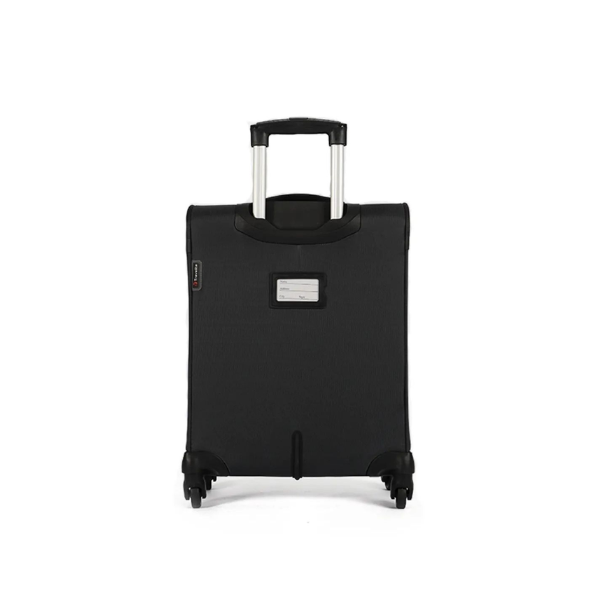 Saleys Travel Bags Travelite Flash 54cm Cabin Trolley Soft Shell TSA lock Spinner Wheels - Charcoal - Image 3
