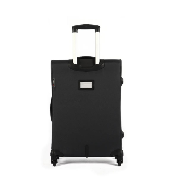 Saleys Travel Bags Travelite Flash 66cm Cabin Trolley Soft Shell TSA lock Spinner Wheels - Charcoal - Image 3