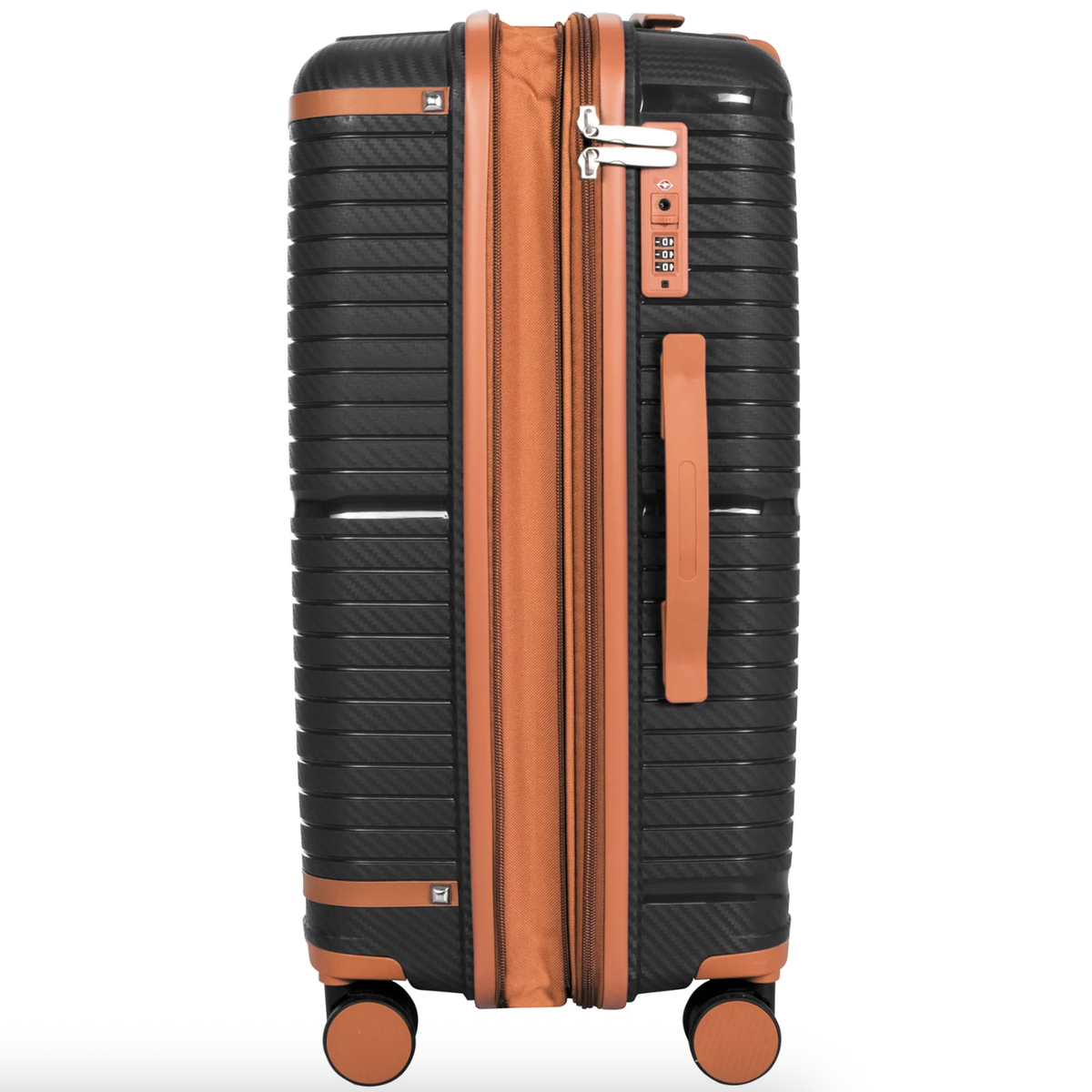 Saleys Travel Bags Evolution Hyde Park 3 Piece Spinner Luggage Sets - Black - Image 2