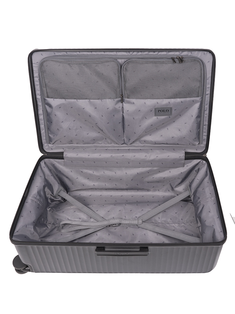 Saleys Travel Bags Polo Rover Large 4 Wheel Trolley Trunk - Black - Image 3