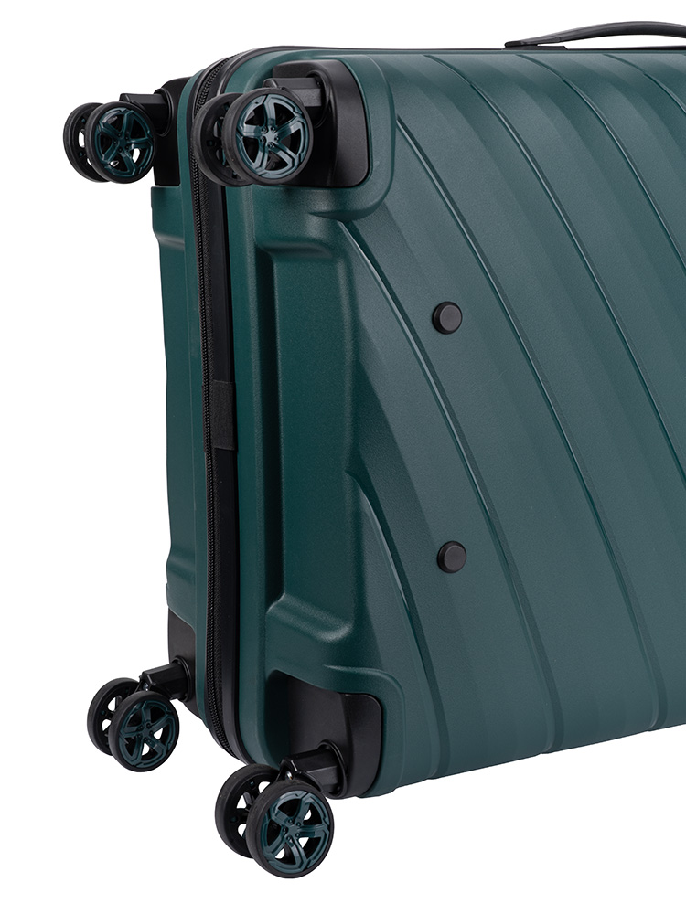 Saleys Travel Bags Cellini Pulse Medium 4 Wheel Trolley Case - Green - Image 4