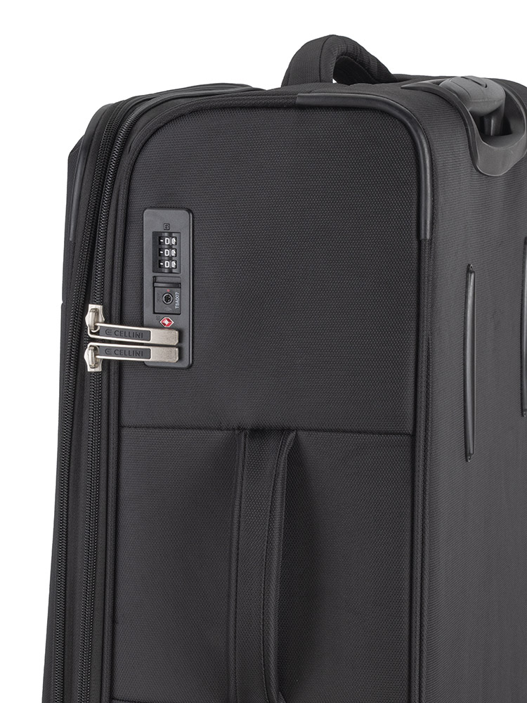 Saleys Travel Bags Cellini Rapido Medium 4 Wheel Trolley - Black - Image 3