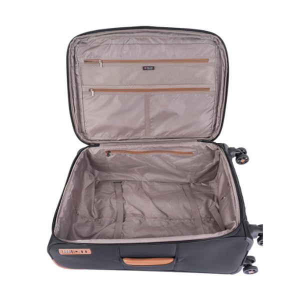 Saleys Travel Bags Cellini Monte Carlo Soft 55cm Cabin Spinner - Black - Image 2