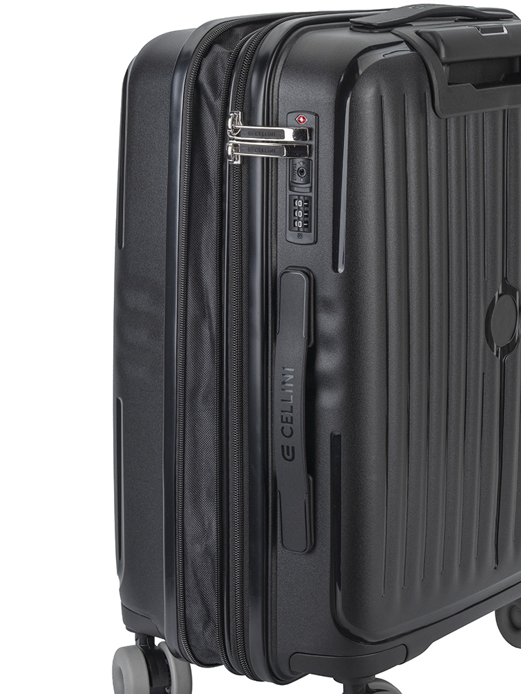 Saleys Travel Bags Cellini Rapido 4 Wheel Carry On Trolley - Black - Image 4