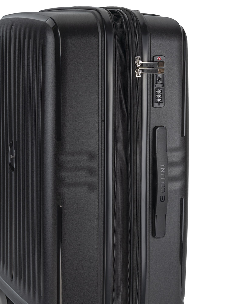 Saleys Travel Bags Cellini Rapido Medium 4 Wheel Trolley - Black - Image 3