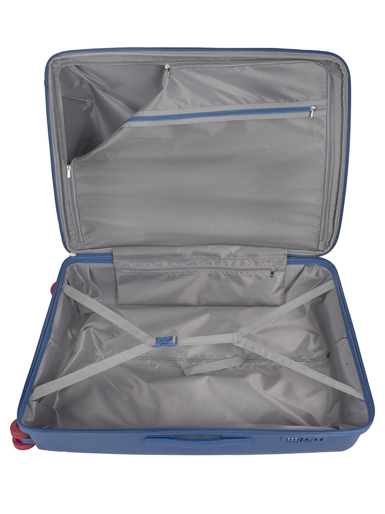 Saleys Travel Bags Cellini Rapido Large 4 Wheel Trolley- Blue - Image 2