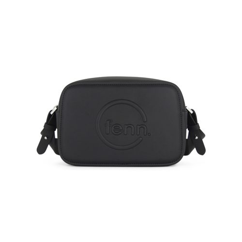 Saleys Travel Bags FENN Cross Body: Black – Silver Zip – Black Strap - Image 4