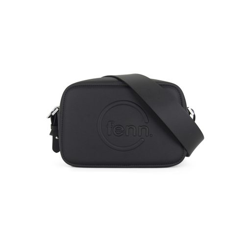 Saleys Travel Bags FENN Cross Body: Black – Silver Zip – Black Strap - Image 6