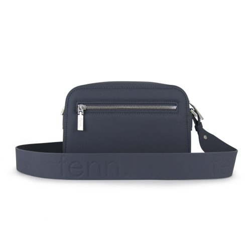 Saleys Travel Bags FENN Crossbody: Denim – Silver Zip - Image 8