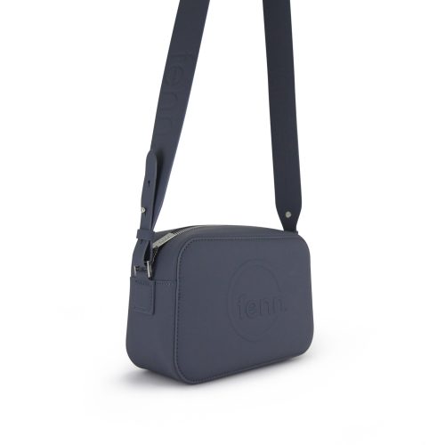 Saleys Travel Bags FENN Crossbody: Denim – Silver Zip - Image 10